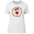 thumbnail image 1 of Smartprints Womens Graphic Tee - Girl In Ladybug Costume - Regular Fit 100% Cotton, 1 of 2