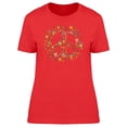 thumbnail image 1 of Smartprints Womens Graphic Tee - Hippie Sign In Floral Logo - Regular Fit 100% Cotton, 1 of 2