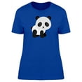 thumbnail image 1 of Smartprints Womens Graphic Tee - Lovely Baby Panda Cartoon - Regular Fit 100% Cotton, 1 of 2