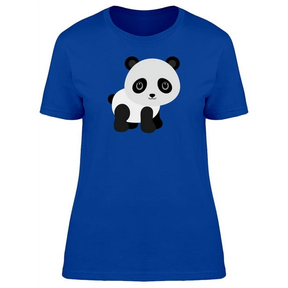 Smartprints Womens Graphic Tee - Lovely Baby Panda Cartoon - Regular Fit 100% Cotton
