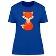 thumbnail image 1 of Smartprints Womens Graphic Tee - Lovely Fox Cute Cartoon - Regular Fit 100% Cotton, 1 of 2