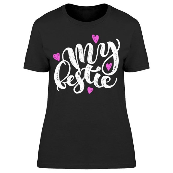 Smartprints Womens Graphic Tee - My Bestie - Regular Fit 100% Cotton