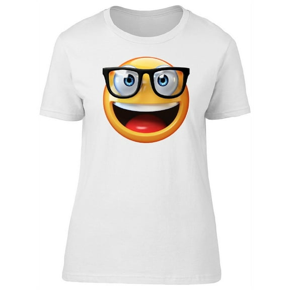 Smartprints Womens Graphic Tee - Nerd Icon - Regular Fit 100% Cotton