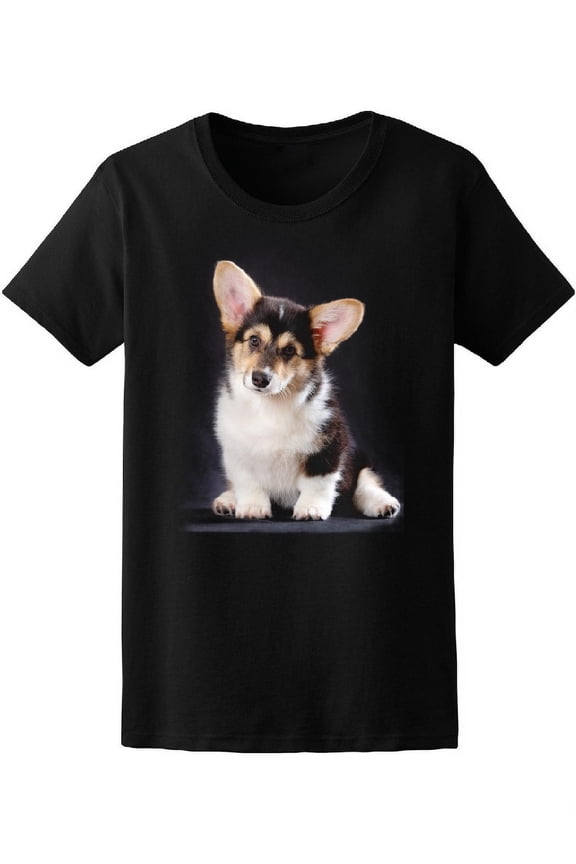Womens Graphic Tee - Pembroke Corgi Puppy - Regular Fit 100% Cotton