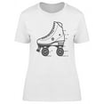 thumbnail image 1 of Smartprints Womens Graphic Tee - Roller Skate Icon - Regular Fit 100% Cotton, 1 of 2