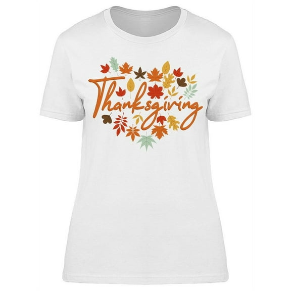 Smartprints Womens Graphic Tee - Thanksgiving - Regular Fit 100% Cotton