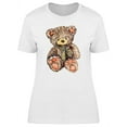 thumbnail image 1 of Smartprints Womens Graphic Tee White - Teddy Bear In Cute Watercolor 100% Cotton Regular Fit, 1 of 2