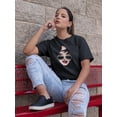 thumbnail image 1 of Smartprints Womens Graphic Tee - Woman Beauty Comic Style - Regular Fit 100% Cotton, 1 of 4