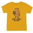 thumbnail image 1 of Smartprints Youth's Capybara - Don'T Worry Be Capy T-Shirt Gold, Cotton, XS, 1 of 4