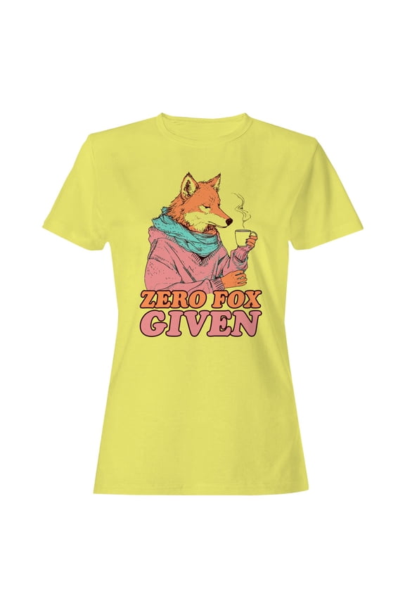 Zero Fox Given Funny Fox Women's T-Shirt Cornsilk, Cotton, M