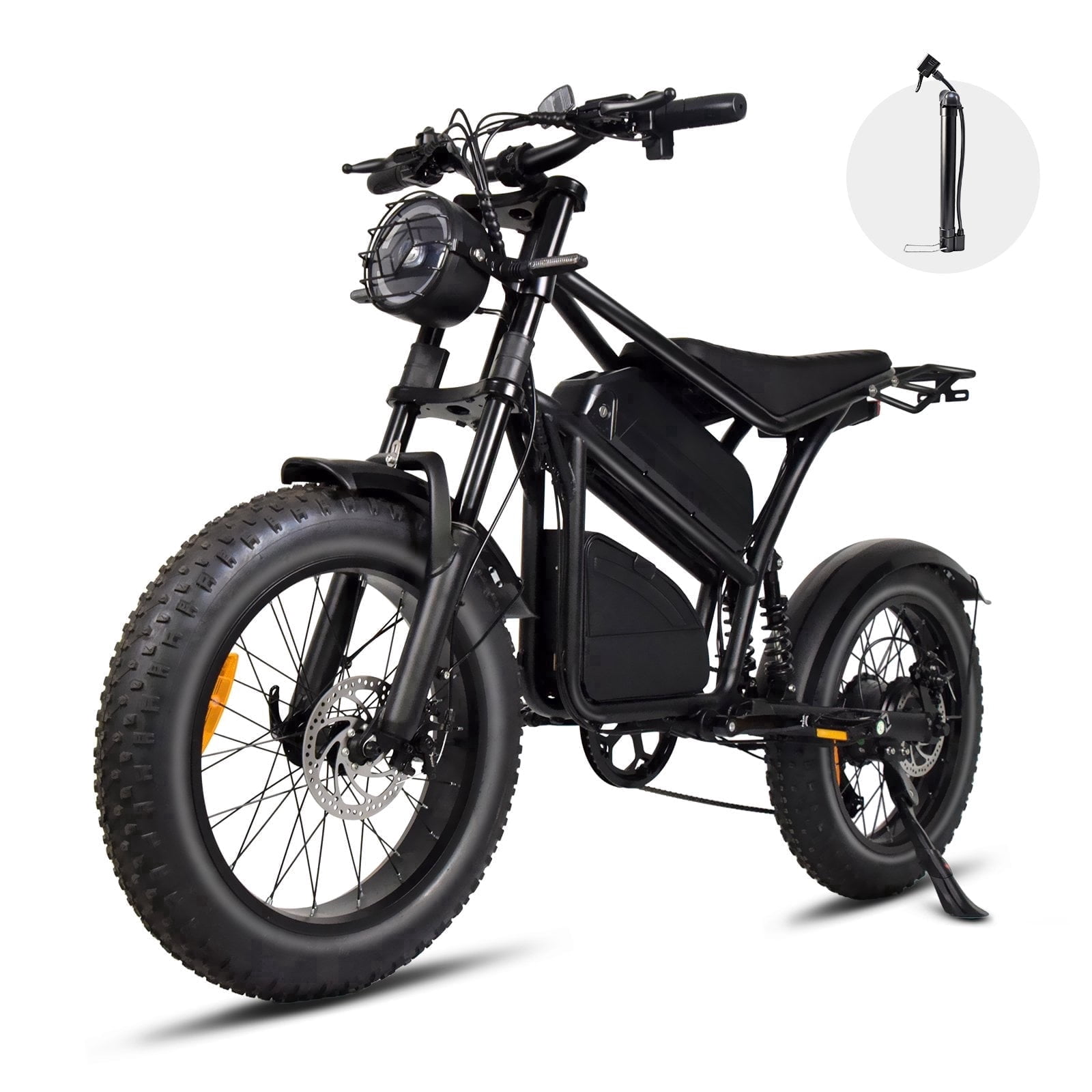 Smartravel Electric Bike for Adults ,1200W Peak Motor 20MPH 45+ Miles 48V 18.2Ah Removable Battery, 20"x4" Fat Tire 7-Speed Mountain Commuter Ebike ,UL 2849