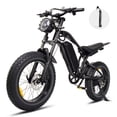 thumbnail image 1 of Smartravel Electric Bike for Adults, Peak 1500W Electric Mountain Bike, 20x4" All-Terrain Fat Tires, 48V 18.2Ah Removable Battery, 20MPH 45+ Miles Long Range, Dual Hydraulic Suspension, UL2849, 1 of 8