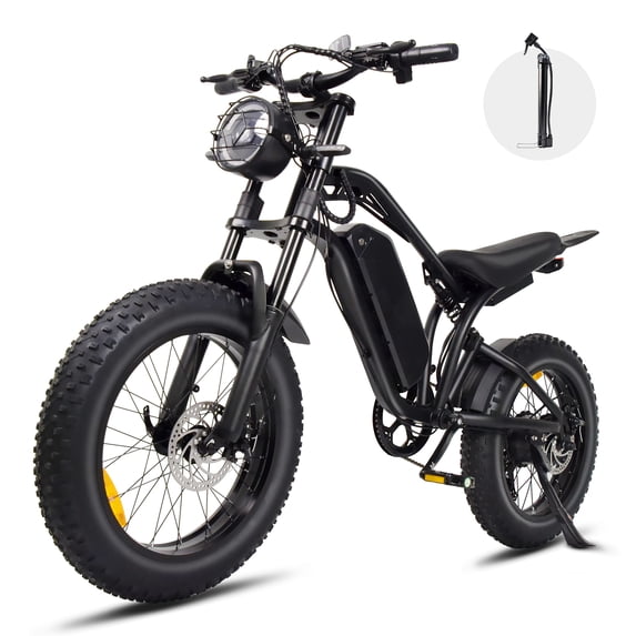 Smartravel Electric Bike for Adults, Peak 1500W Electric Mountain Bike, 20x4" All-Terrain Fat Tires, 48V 18.2Ah Removable Battery, 20MPH 45+ Miles Long Range, Dual Hydraulic Suspension, UL2849