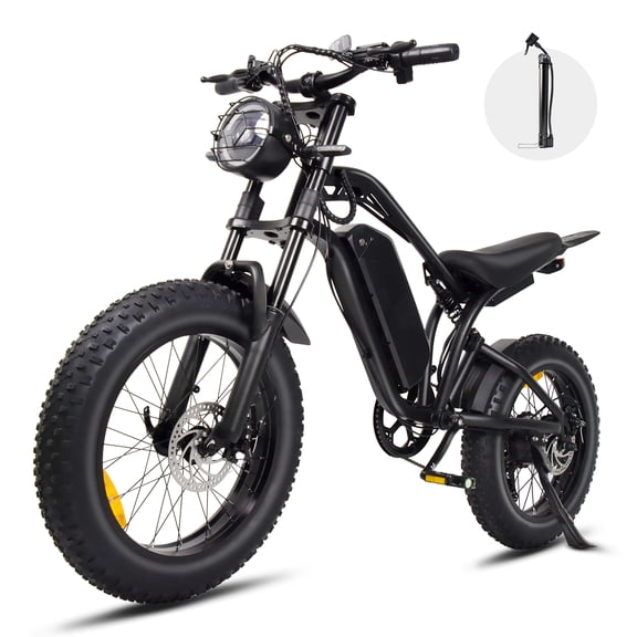 Smartravel Electric Bike for Adults, Peak 1500W Electric Mountain Bike, 20x4" All-Terrain Fat Tires, 48V 18.2Ah Removable Battery, 20MPH 45+ Miles Long Range, Dual Hydraulic Suspension, UL2849