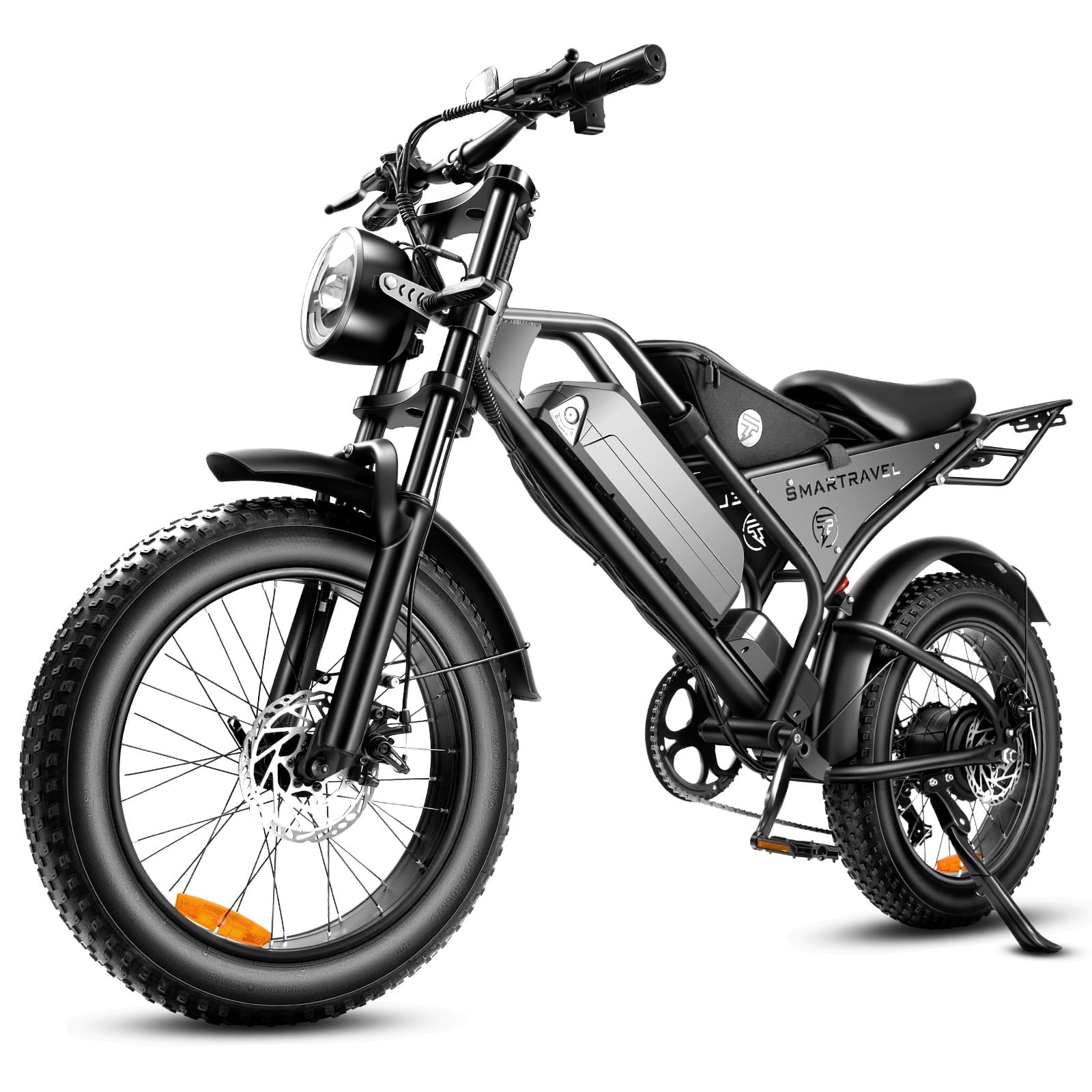 Smartravel Electric Bike for Adults,1500W Motor E-Mountain Bike 48V 20Ah,20"*4.0 Fat Tire,UL2849