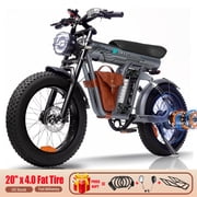 Smartravel ZM21 Electric Dirt Bike, 1500W Motor 32MPH Off-Road, 48V 25.6Ah Battery 60 Miles, 20"x4" Fat Tires, Hydraulic Disc Brakes, Front Rear Suspension, LCD Display