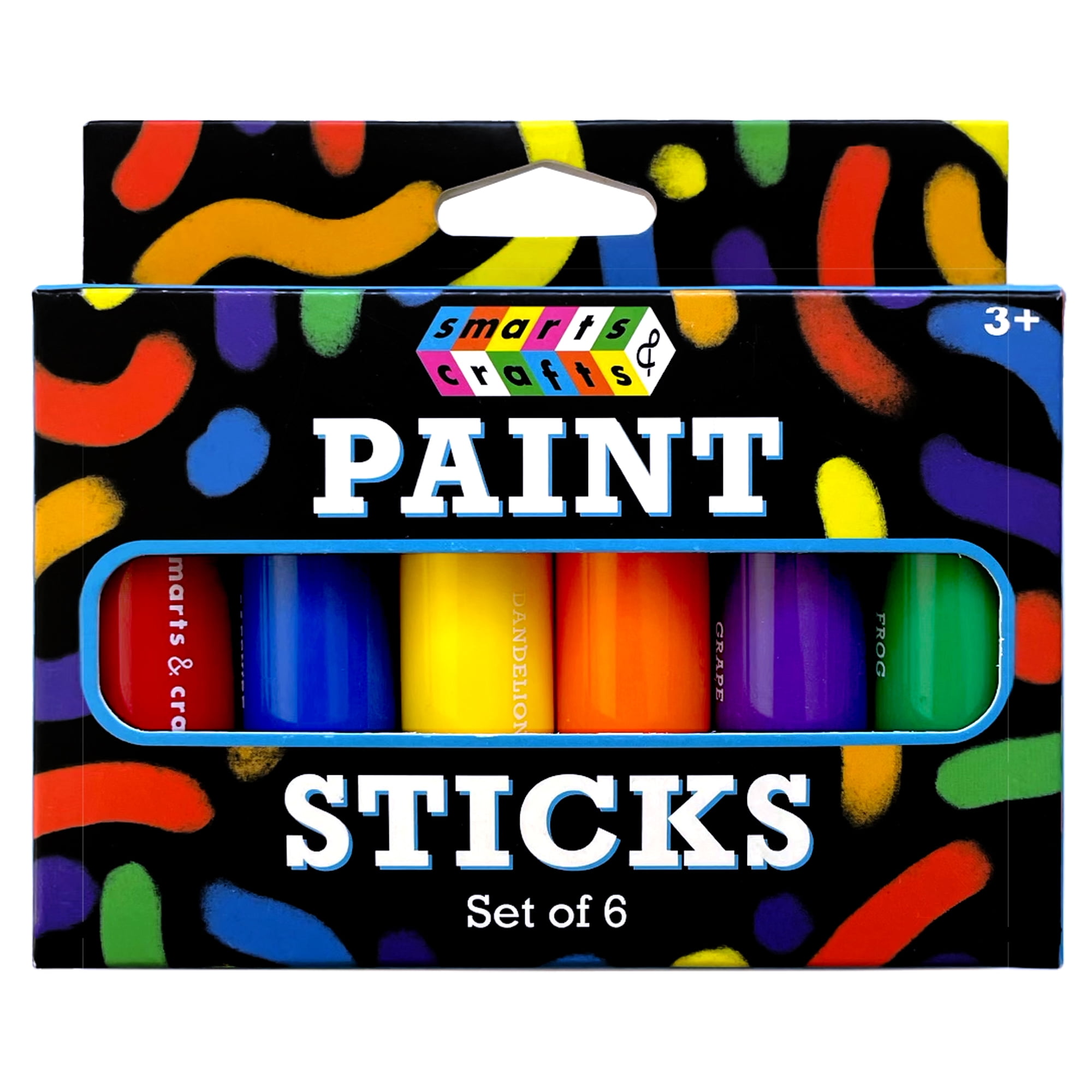 TBC The Best Crafts Paint Sticks,24 Classic Colors, Washable Paint, Non-Toxic, Tempera Paint Sticks for Kids and Students