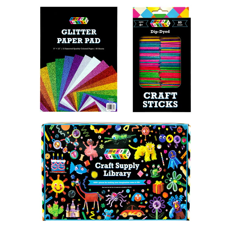 Glitter Felt Sheets Value Pack (Pack of 10) Christmas Craft Supplies