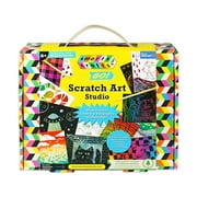 Smarts & Crafts Go Scratch Art Studio, Gender Neutral Kids Activity Kit, 53 Pieces, Child Ages 6+, Unisex