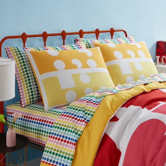 Smarts & Crafts Home Kids Candy Drop Everyday Microfiber Woven Sheet Set, Full (4 Pieces)
