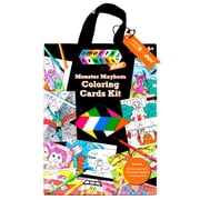 Smarts & Crafts Monster Mayhem Coloring Cards Craft Kit (37 Pieces)