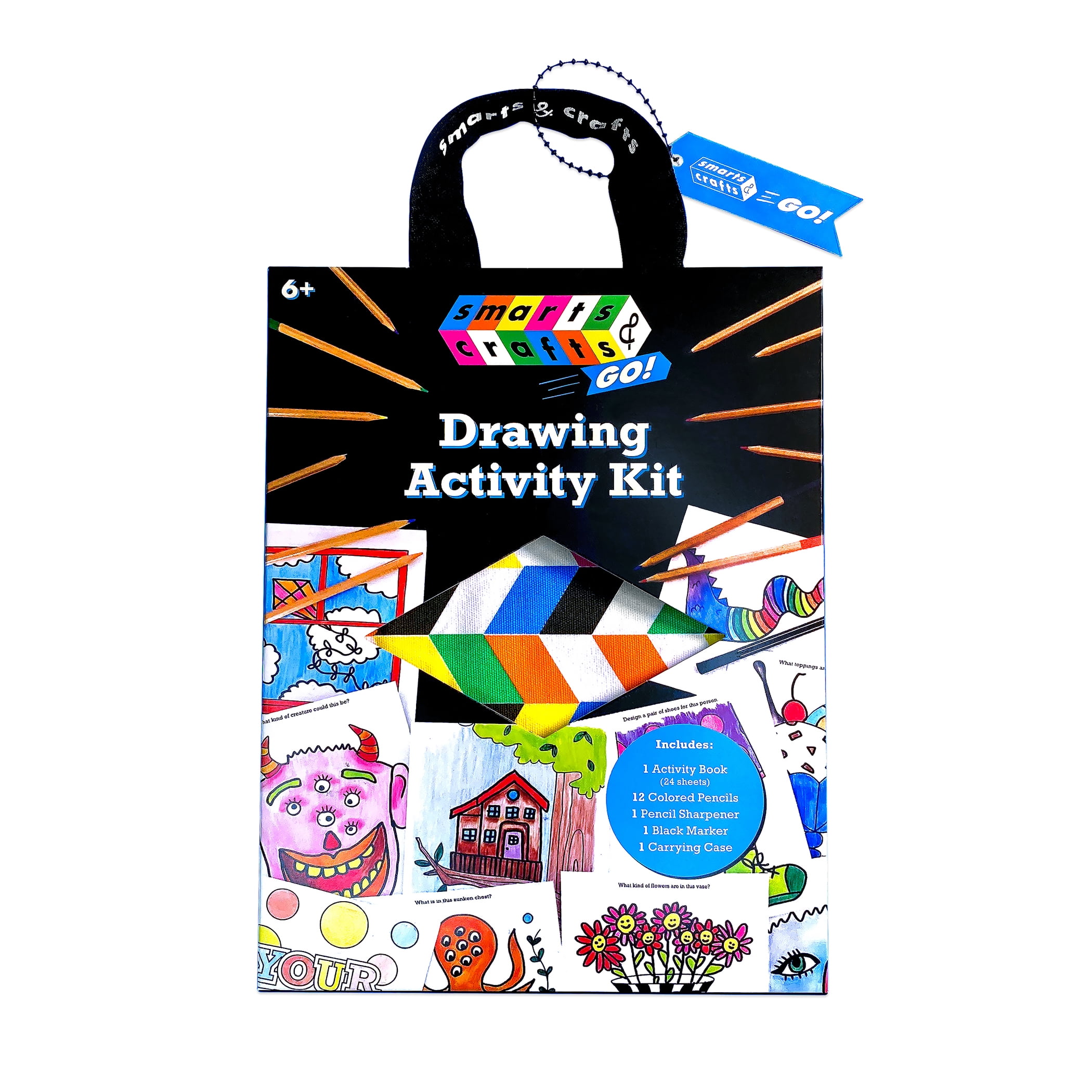 Smarts and Crafts Go Make Your Own Drawing Activity Kit, 39 Pieces, Unisex for  Kids & Teens, Art & Craft Kits For Boys & Girls, Kids & Teens 
