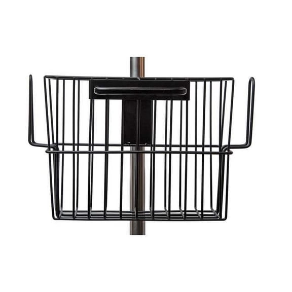 Smartstack Basket,Pole Mounted,Stainless Steel,Blk R105P17