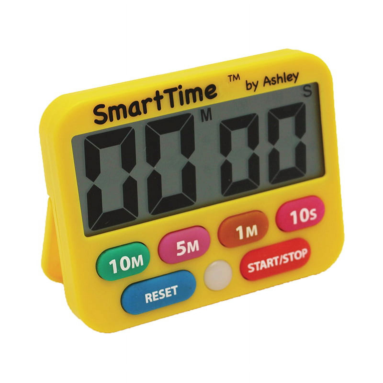 Compact Black and White Digital Timer with Large Screen