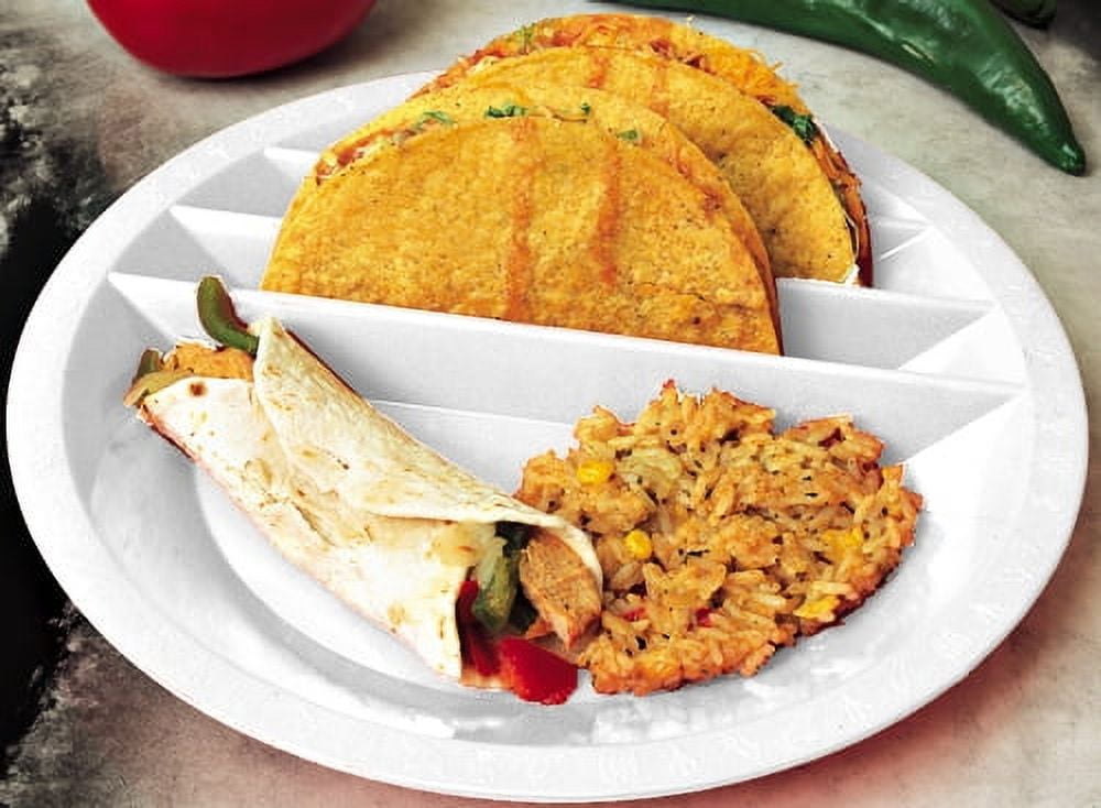 Smartwares Taco Mex Taco Plate, Reusable, Round Preparation and Serving