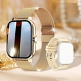 thumbnail image 1 of Smartwatch 1.44 Inch Full Screen Waterproof Fitness Tracker Call Answering Dual Straps Included for Women Men Sports Activity Monitor Heart Rate Sleep Health Bluetooth Multi Function Smart Watch, 1 of 4