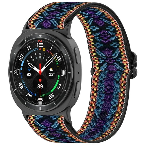 Smartwatch Accessory for Galaxy Watch 8 Classic Elastic Nylon Band Replacement 40mm 44mm Durable Comfortable Adjustable Wrist Strap for 8 Classic