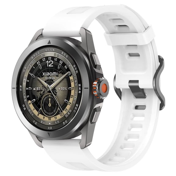 22mm Grooved Silicone Strap Breathable Durable Precise Fit Easy to Use