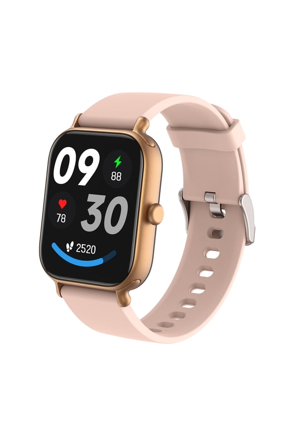 Smartwatch with Call Function 100 Sports Modes Fitness Tracker Bluetooth 5.3 Voice Control 10-Day Battery Life IPX68 Waterproof HD Touch Screen for Android iOS Health Monitor Activity Tracker(Gold)