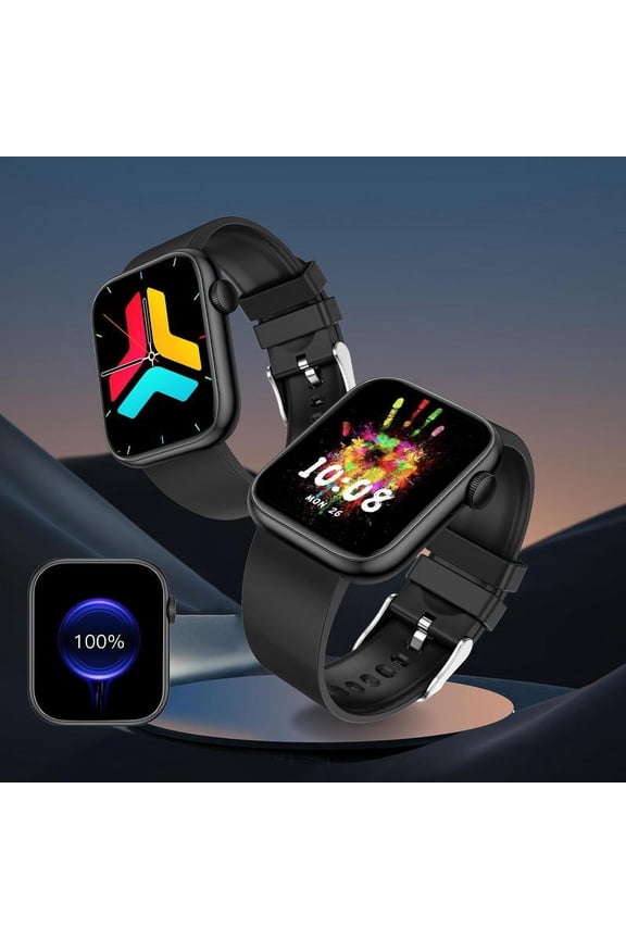 Smartwatch with Call Function - Fitness Tracker for iPhone/Android, Bluetooth Calls & Activity Tracking | Heart Rate/Sleep Monitor, 100+ Sports Modes (Men/Women) - Waterproof & Customizable