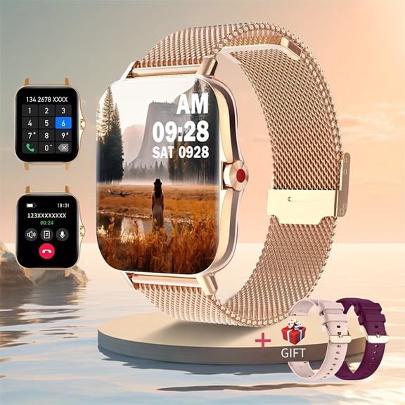 A Smartwatch For Ladies (answer/make Calls, 1.69-inch HD Full Touchscreen, Pedometer, Calorie Counter, 100+ Sports Modes, Suitable For IPhone And Android, Ideal Gift For Best Friends/girlfriends