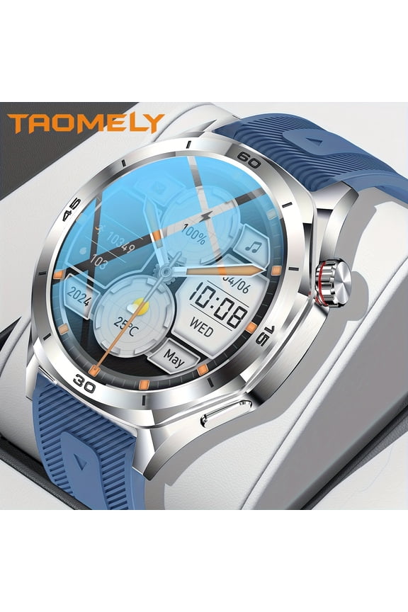 Smartwatch for Men - 1.52-inch HD Touch Screen - GT5 Smartwatch - Smart Bracelet with 123 Sports Modes - Activity Tracker - Wireless Calling And Answering - for iPhone/Android