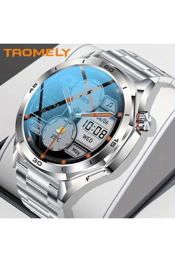 Smartwatch for Men - 1.52-inch HD Touch Screen - GT5 Smartwatch - Smart Bracelet with 123 Sports Modes - Activity Tracker - Wireless Calling And Answering - for iPhone/Android