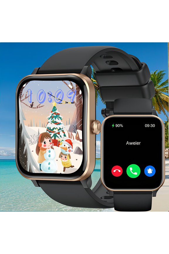 Smartwatch for Men Featuring a 1.83-Inch HD Display, Wireless Calling Capabilities, Over 100 Sports Modes, Interchangeable Dials, And Music Control, Making It an Ideal Gift for Friends