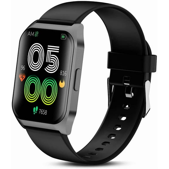 Smartwatch for Men and Women, with 4.3cm Touch Screen, Heart Rate Monitor, Sleep Tracker, IP67 Waterproof, Pedometer, Activity Tracker, Running Watch, for Android and iOS Phones