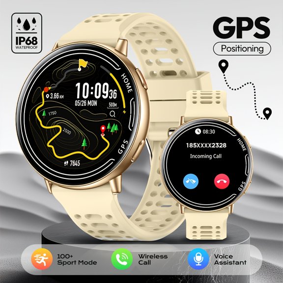 Smartwatch for Men And Women, Features Built-In GPS for Accurate Positioning, Rating, 1.39" HD Display, Supports Remote Camera CONTROL, Making And Receiving Calls, AI Voice Assistant