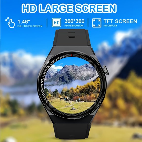 Smartwatch for Men/Women - Wireless Communication, Multi-Sport Tracking, Wallpaper, Fitness Monitoring, Sleep Monitoring, Stopwatch, Camera Control, Compatible with iPhone And Android Devices
