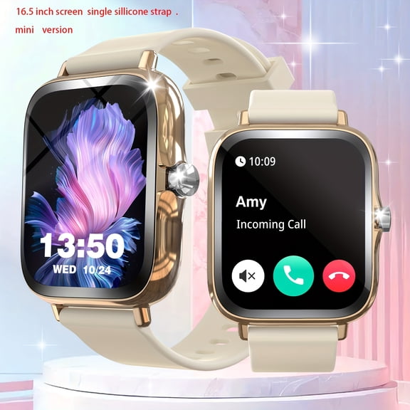 Smartwatch, Multi Functional Smart Watch, Multiple Sports Modes, Weather Updates, Remote Camera Control, Wireless Music and Call Functions, Suitable for Android and iPhone