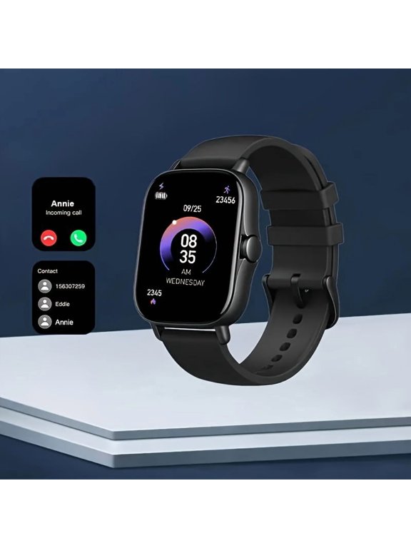 Smartwatch with Music, Voice Assistant, Wireless Calling, Message Alerts, Remote Camera, OLED Screen, Bluetooth 5.3, 360P, for Men Women Sports, Android iPhone Compatible, Ideal Holiday Gift