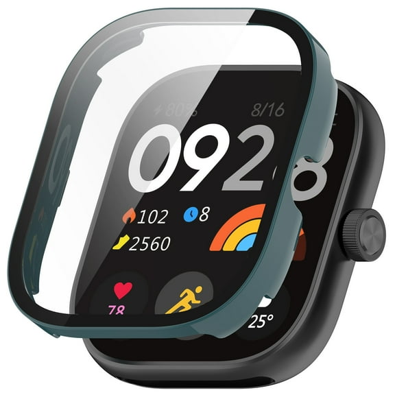 Smartwatch PC + Tempered Glass Cover - Integrated, Scratch-Proof & Precise Fit - for Smartwatches, Daily Protection