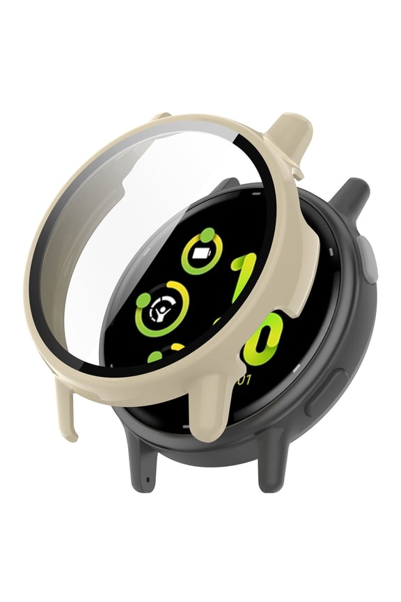 Smartwatch Protective Set Tempered Glass Film + PC Case Scratch Resistant Shockproof for All Around Protection