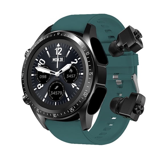 Smartwatch - Sports Smartwatch With Wireless Earphones IN 1 Alloy 1.32inch Screen-Screen IP67 Multi Sport Works With IOS