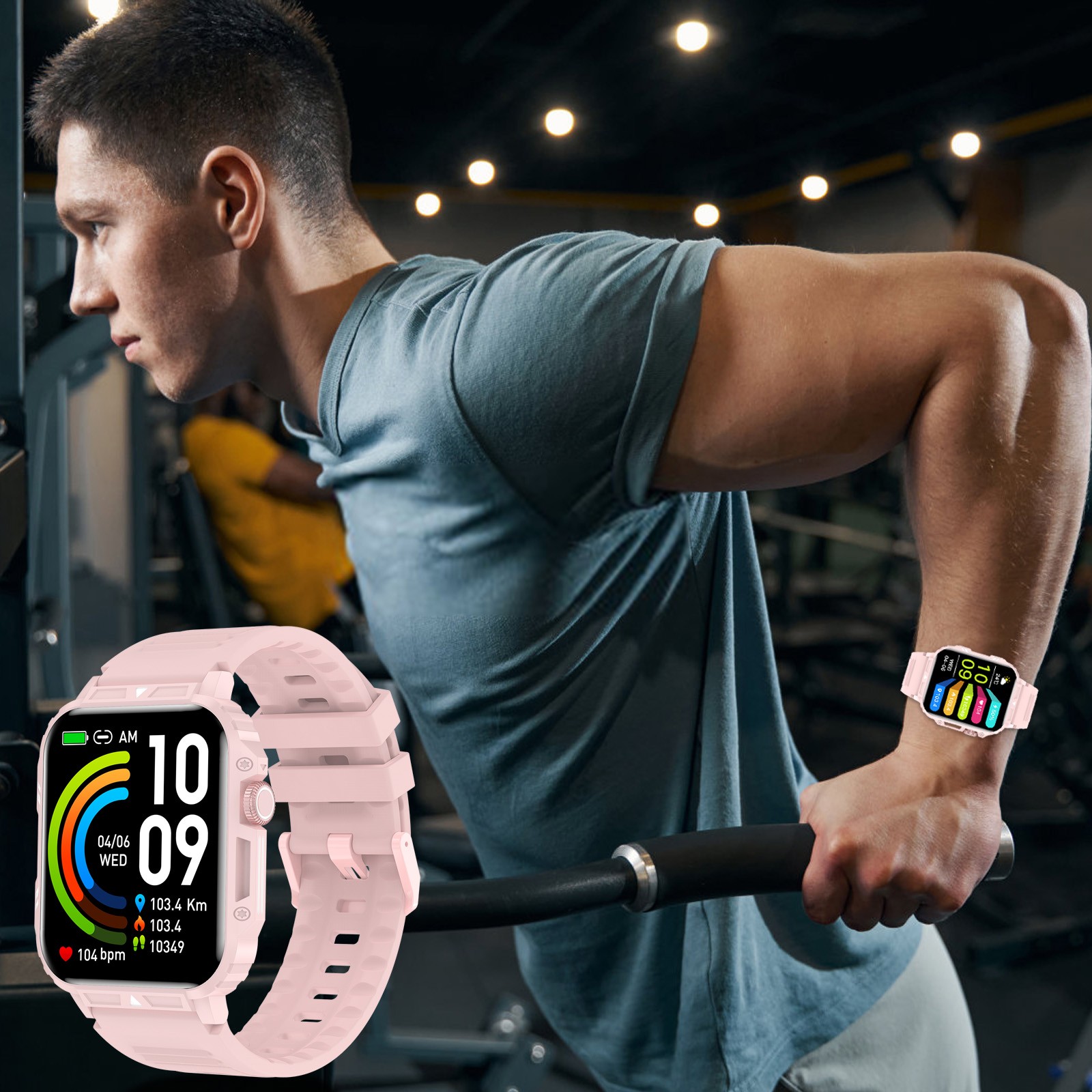 Smartwatch With Voice Calling Heart Rate Pressure Multifunction Pedometer Music Playback Splash For Daily Watch Glucose Exercise Workout Analog Smart Watch Activity Walmart
