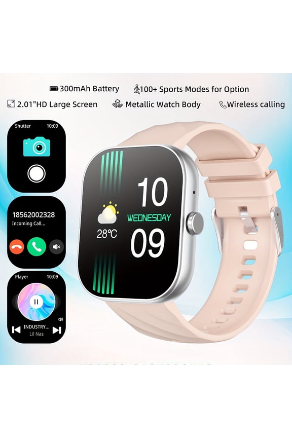 Smartwatch (answer/make Calls) For Men Women, Multi-sport Mode, Incoming Call Reminder And Rejection, SMS Reminder, Various APP Reminders, For IPhone/Andriod Phone