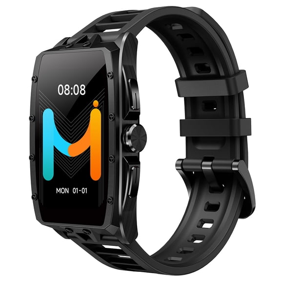 Smartwatch with 100+ Sports Modes, 1.64" AMOLED Screen, 1 ATM Water Resistance, Bluetooth Calling, Health & Sleep Tracking IMIKI MB1