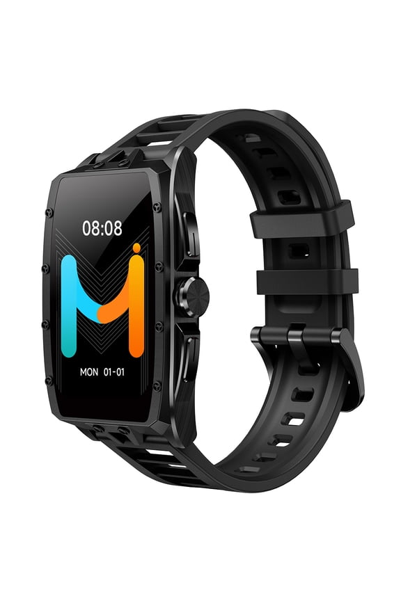 Smartwatch with 100+ Sports Modes, 1.64" AMOLED Screen, 1 ATM Water Resistance, Bluetooth Calling, Health & Sleep Tracking IMIKI MB1